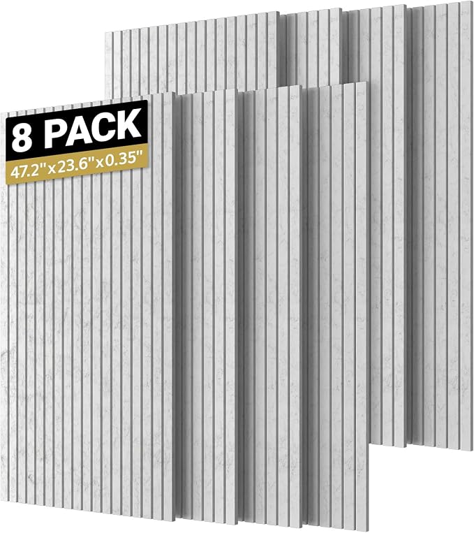 TONOR 8 Pack Large Acoustic Panels, 47.2" X 23.6" X 0.35" Acoustical Wall Panel by TONOR