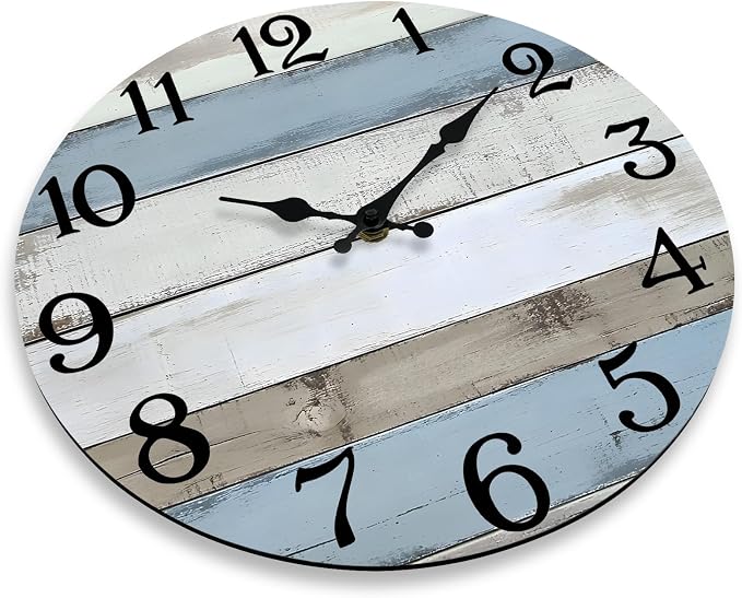 JoFomp 12 Inch Wall Clocks Battery Operated, Silent Wall Clock Non Ticking - Image 5