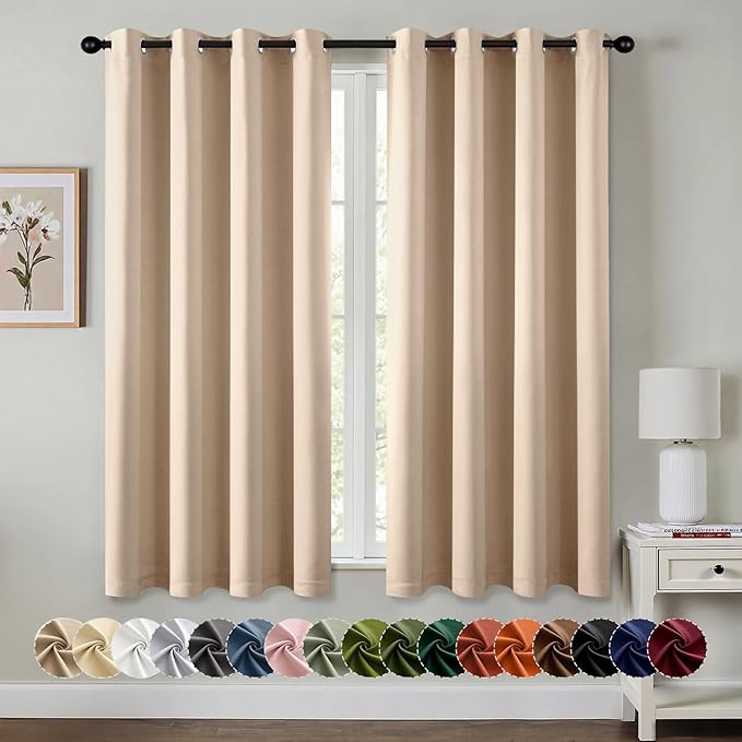 MIULEE Blackout Curtains for Bedroom Living Room 2 Panels, Thermal Insulated by MIULEE