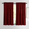 NICETOWN Red Velvet Curtains and Drapes 54 inches Long by NICETOWN