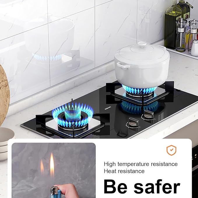 10pcs Thick Marble Peel and Stick Waterproof Wall Panels, Heat-Resistant - Image 8