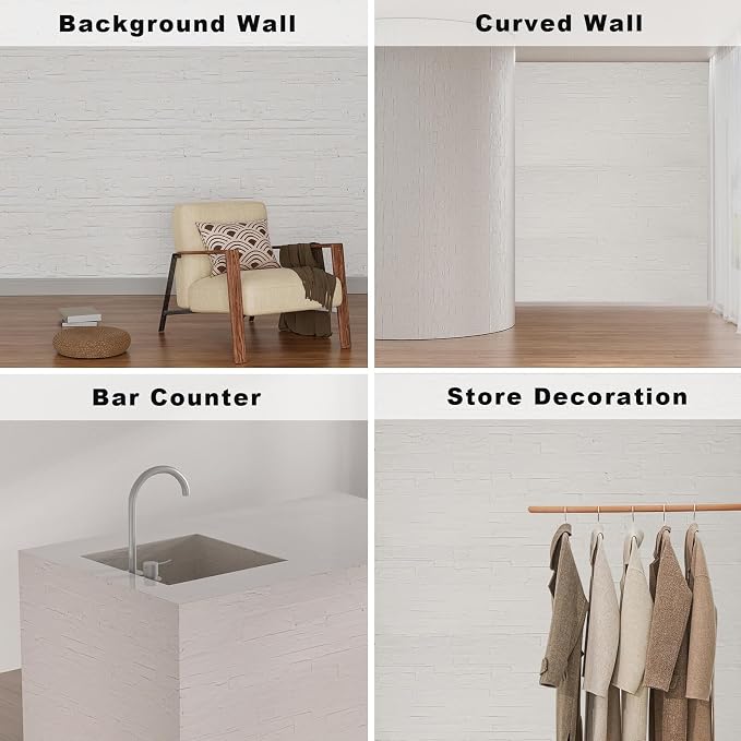 3D Wall Panels - 4PCS 47.2"x23.6" Faux Stone Wall Covering - MCM Modified Clay - Image 4
