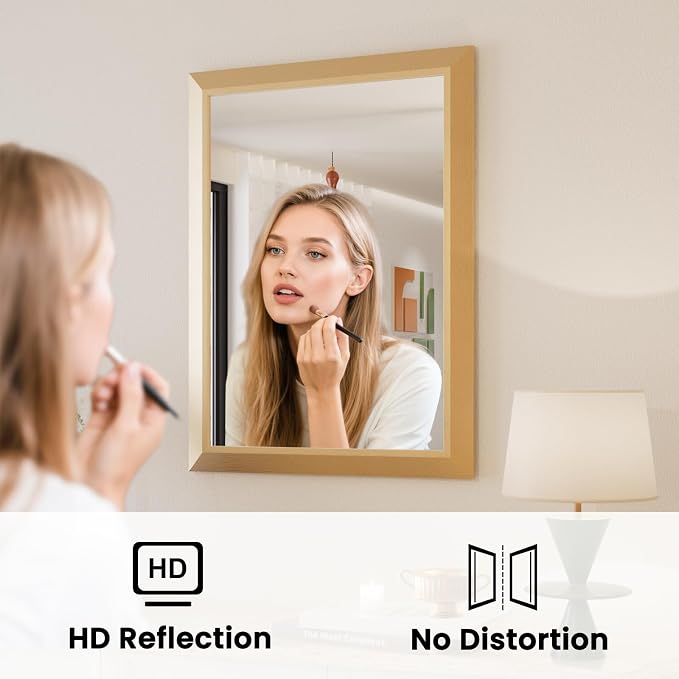 Amorho 28x36 Inch Bathroom Mirror, Wall-Mounted Mirrors Perfect - Image 2