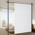 100% Blackout Room Divider Curtains Sets White W100 x L84 in 1 Panel No Drill by AJAZZ