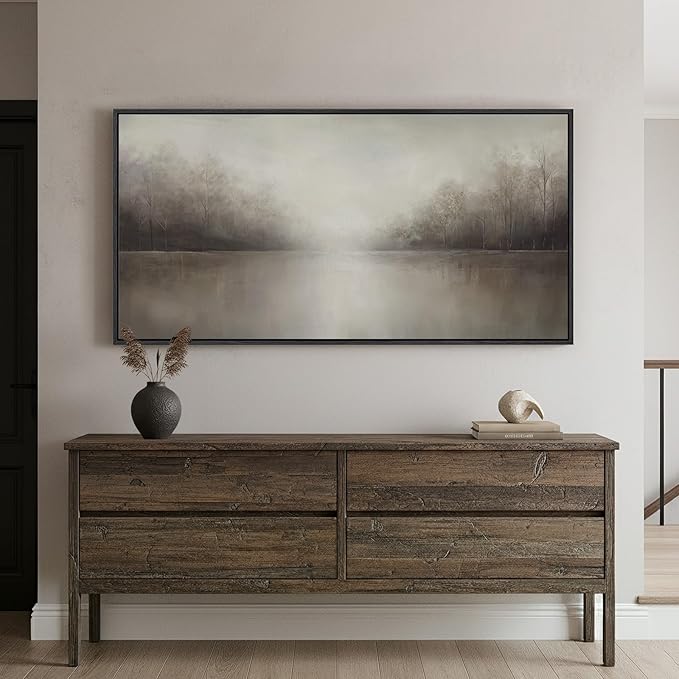 Framed Abstract Landscape Wall Art - Image 2