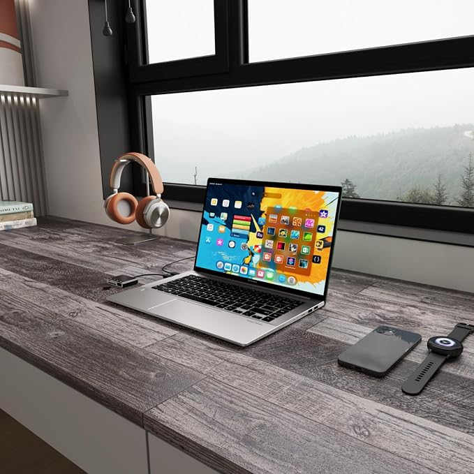 TANONE Wood Contact Paper Peel and Stick Wallpaper Gray, Self Adhesive - Image 6
