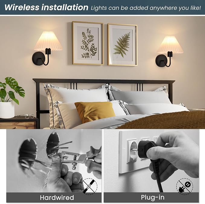 Rechargeable Battery Operated Wall Sconce Sets of 2, 15 Colors Wireless - Image 8