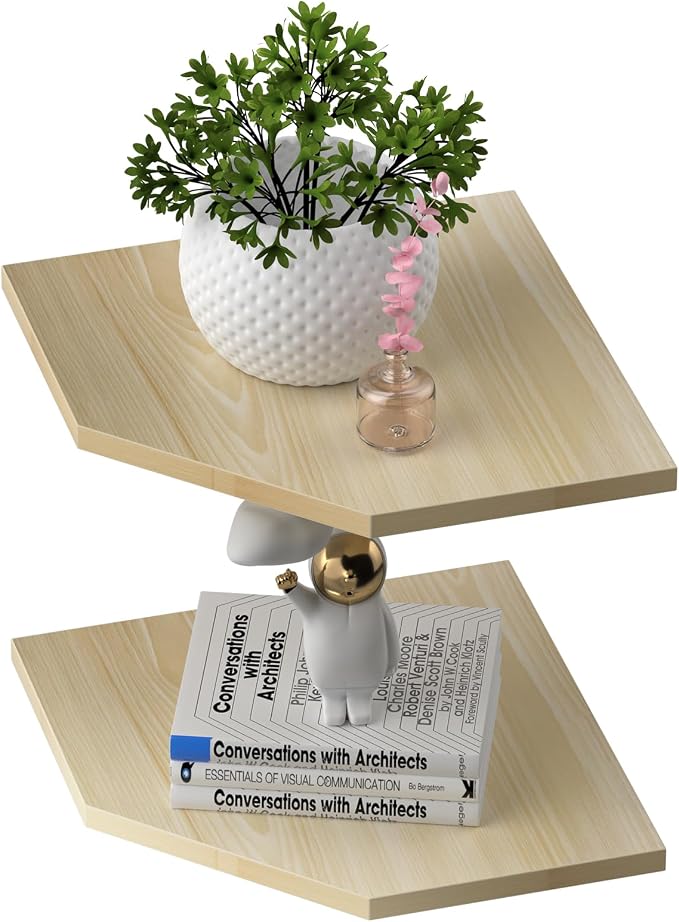 JJL Corner Shelving, Easy-to-Assemble, Floating Shelf by Unknown