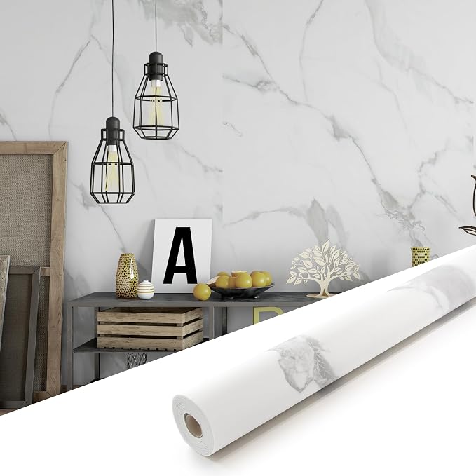 Marble Peel and Stick Waterproof Wall Paneling, Covers 38.75 Sq. Ft. by premiumqualitypeelandsticktile