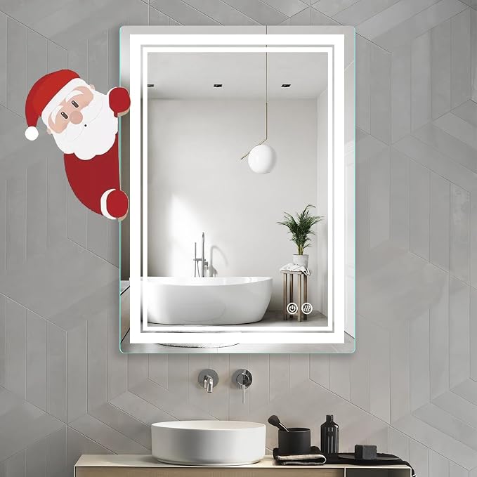 LED Bathroom Mirror 28x20 Inch - Image 9