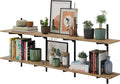 Wallniture Turin 60 Inch Long Adjustable Wall Shelf, Hanging Shelves by Wallniture