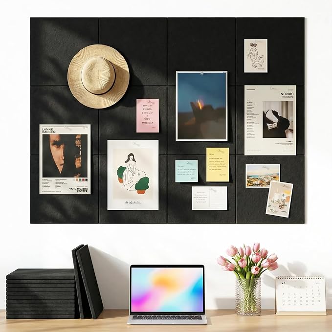 Aothia Felt Bulletin Board Tiles by AothiaSimpleNaturalUnique
