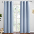 NICETOWN Vintage Blue Blackout Curtains 84 inches Length by NICETOWN