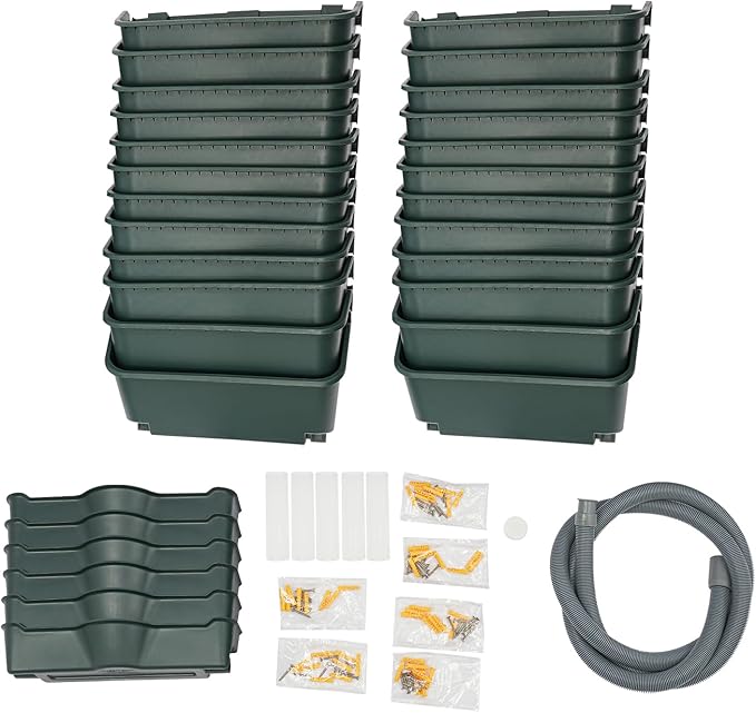 24 Pack Hanging Vertical Wall Planter, 12.99inch Wall Mounted Planter - Image 6