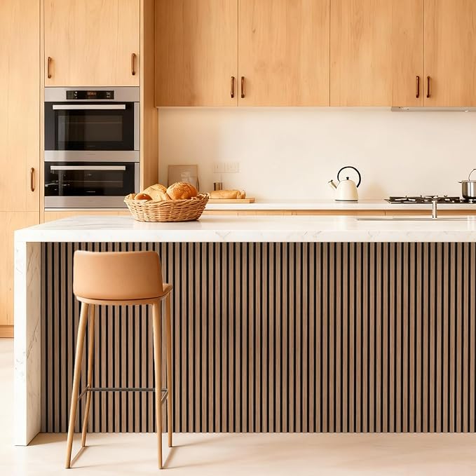TONOR Wood Slatwall Panels, 2 Pack 47.2" x 23.6"/ 120 x60cm Acoustic Wall Panels - Image 8