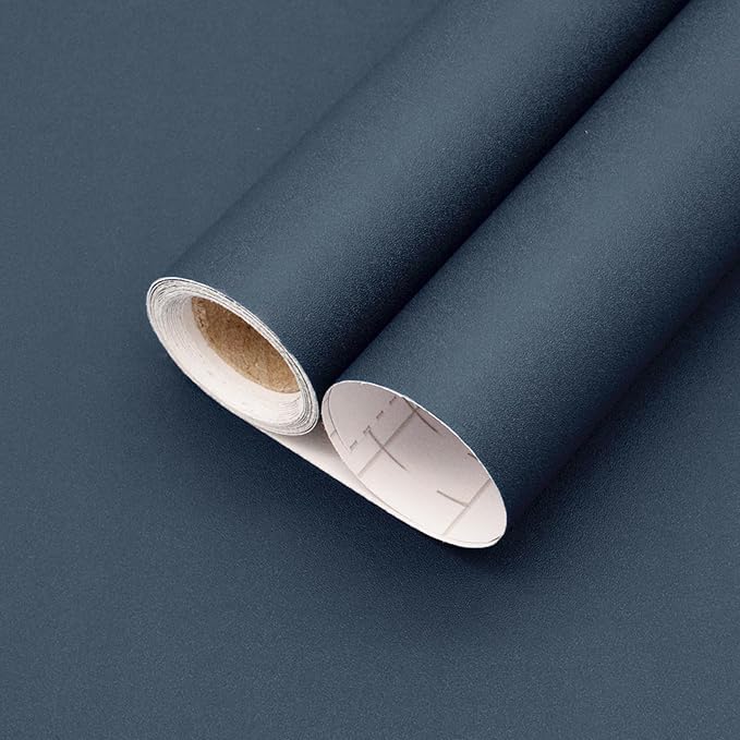 Yancorp 16"x120" Matte Blue Contact Papaer Peel and Stick Wallpaper Vinyl Wrap by YancorpHomeDecor
