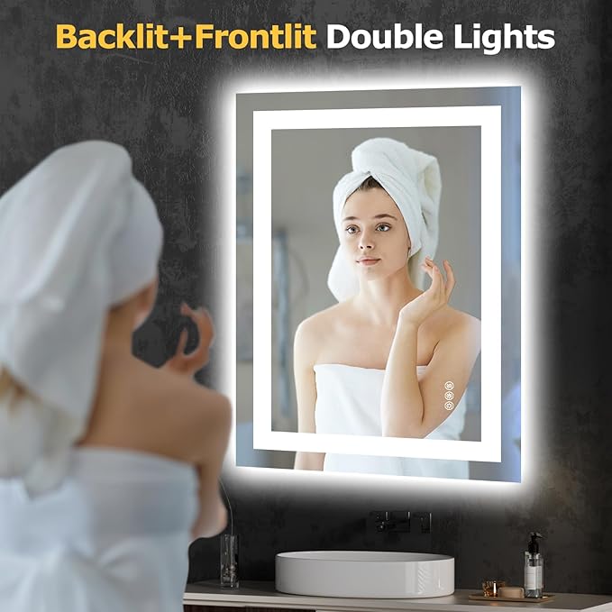 Hivone 24X32 LED Bathroom Mirror - Image 2