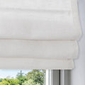 DEJAVU No Drill Cordless Blackout Roman Shades, Linen Textured Privacy Roman by DEJAVU