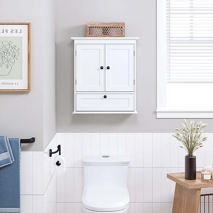 Spirich Bathroom Cabinet Wall Mounted, Small Bathroom Wall Cabinet Over Toilet - Image 2