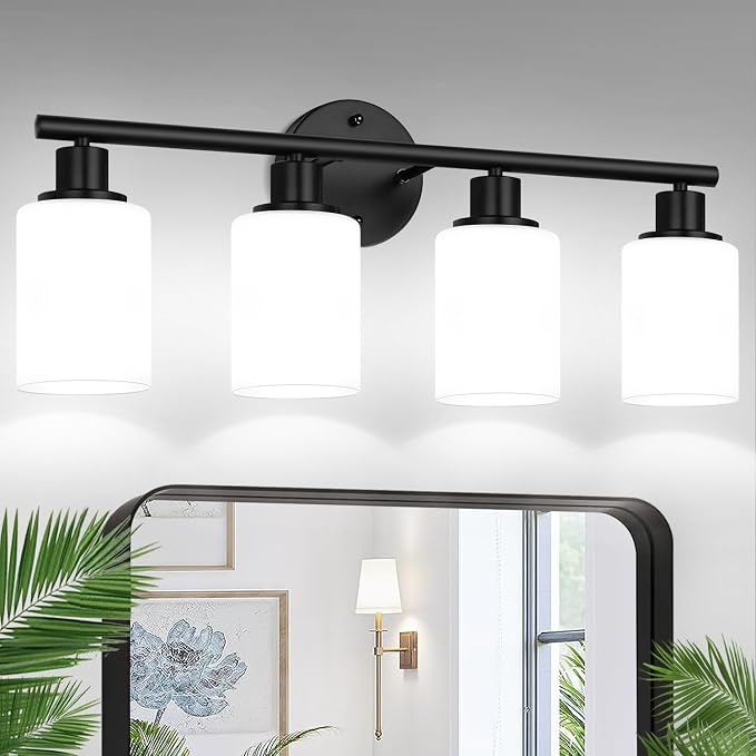 Zarbitta 4-Light Bathroom Light Fixtures, Bathroom Wall Lamp by Zarbitta