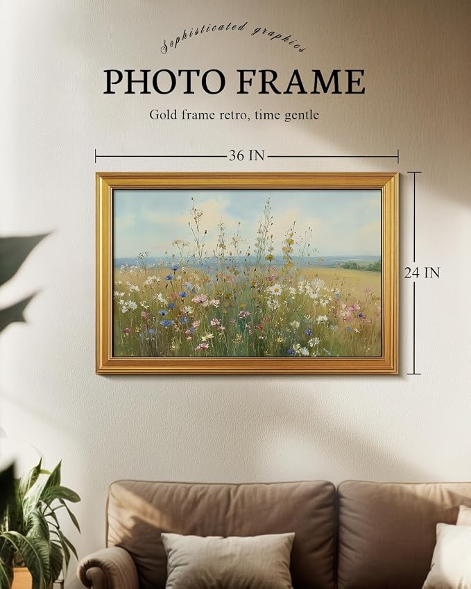 VIYYIEA Vintage Large Framed Wall Art - Image 2