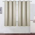 LEMOMO Light Beige Thermal Blackout Curtains/38 x 63 Inch/Set of 2 Panels Room by Lemomo