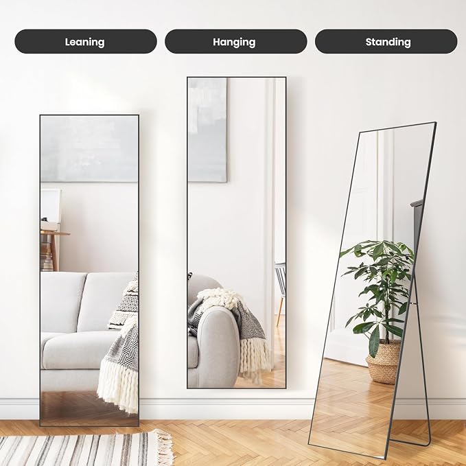 Simple Deluxe Full Length Mirror, - Image 4