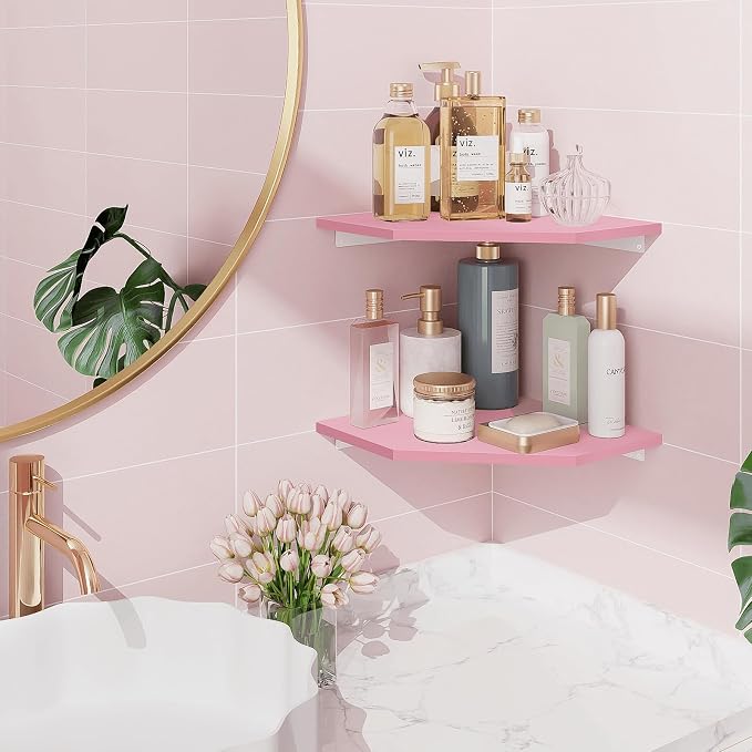 Homode Corner Floating Shelves, Corner Wall Shelf - Image 5