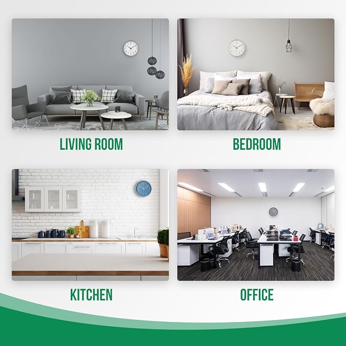 Wall Clock Non-Ticking Silent Modern Simple Style Round Decor Clock - Image 7
