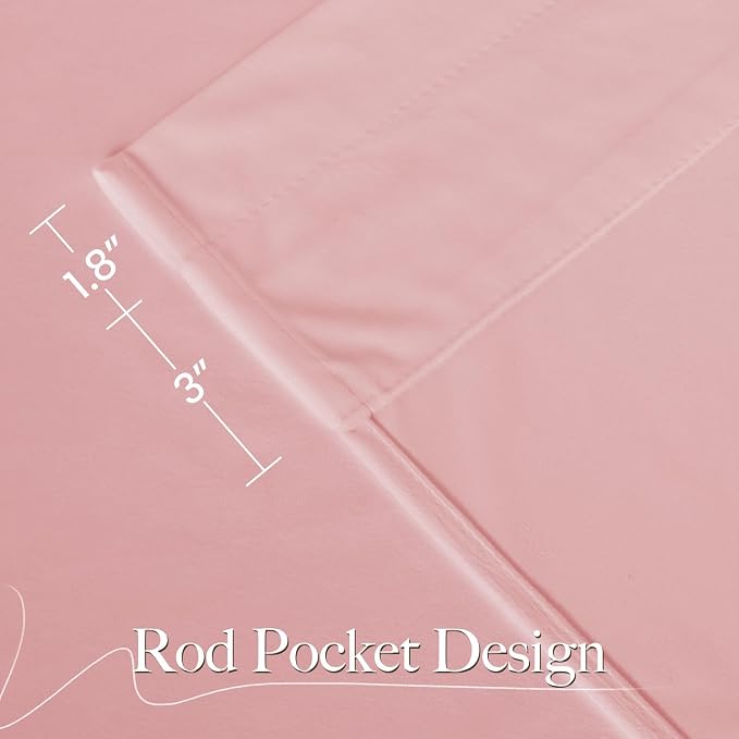 NICETOWN Baby Pink Velvet Curtains 96 inch Length, Room Darkening Thermal - Image 9