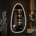 Led Full Body Mirror, Frameless Hanging Dressing Mirrors by TheiaMo