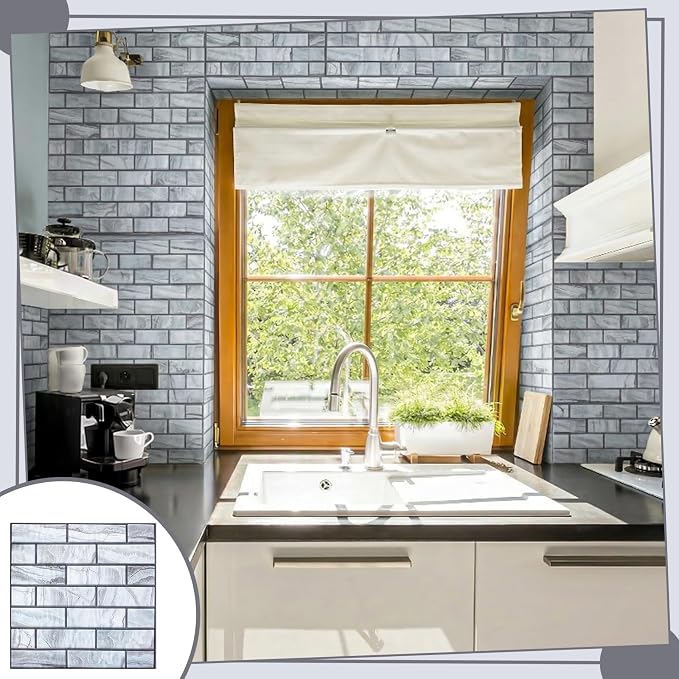 12PCS 3D Wall Panels Peel and Stick Foam Faux Brick Wall Panels, Self-Adhesive - Image 7