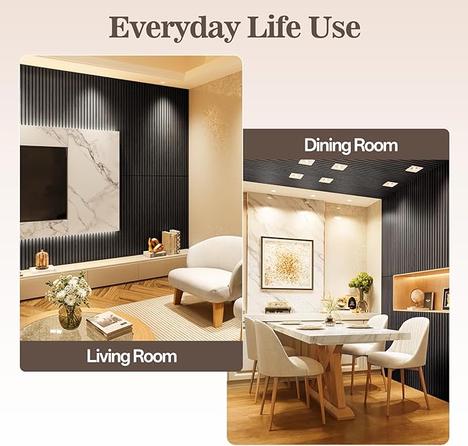 4 Pack Wood Panels for Wall, 47.24" x 23.81" Acoustic Wood Slat Wall Panel for - Image 3