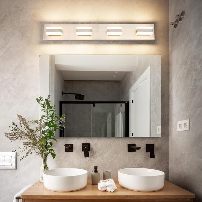 SOLFART Bathroom Light Fixtures Brushed Nickel Vanity Lights - Image 9