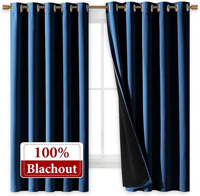 NICETOWN 100% Blackout Curtains - Image 2