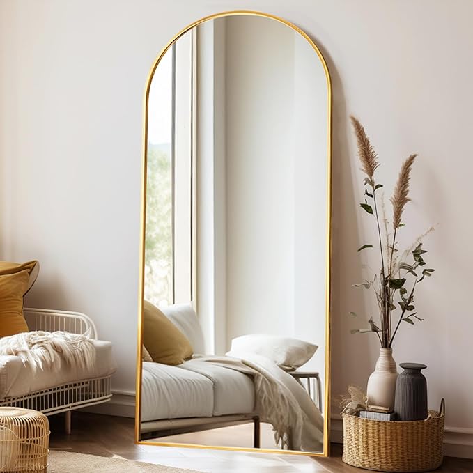 Rowjut Large 71"x30" Arched Full Length Mirror, Living Room, Wall Mounted & by Rowjut