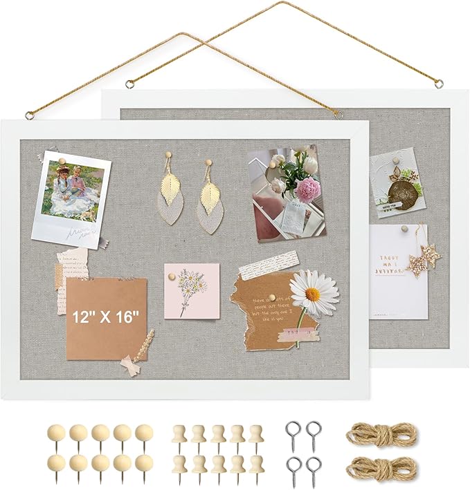 2-Pack Double-Sided Cork Board by AMUSIGHT