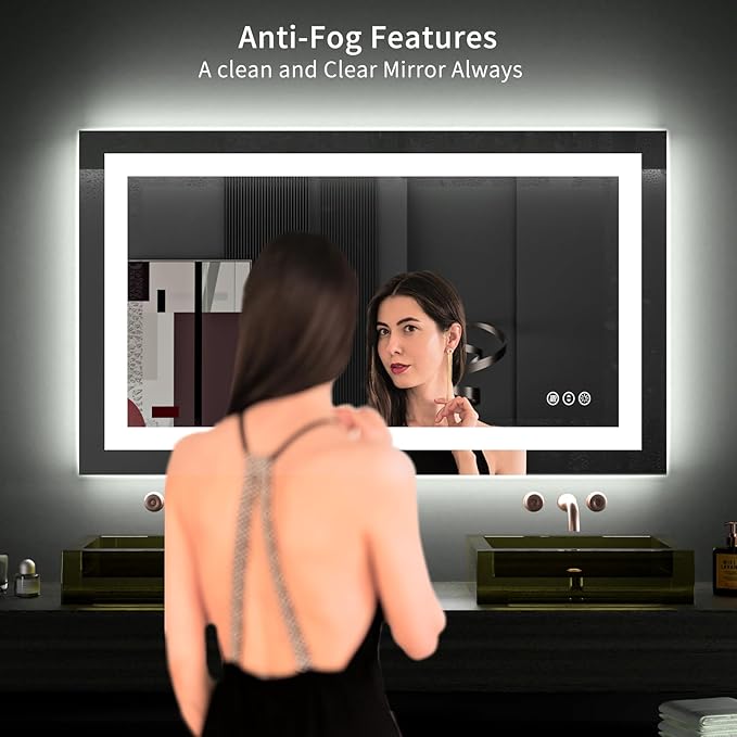 LOAAO 40X24 LED Bathroom Mirror - Image 3