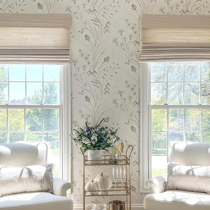TWOPAGES Woven Bamboo Cordless Roman Shades, Custom No Drill or Motorized Blinds - Image 4