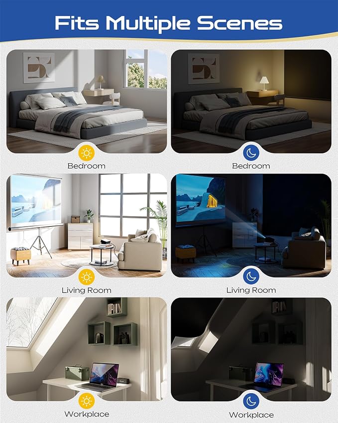 47" W x 72" L 100% Portable Blackout Curtains, Total Darkness No-Drill Black - Image 6