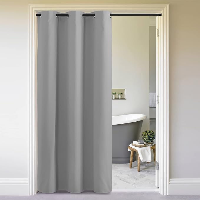 NICETOWN Sliding Door Curtains 96 inch Length, Single Curtain, Insulating by NICETOWN
