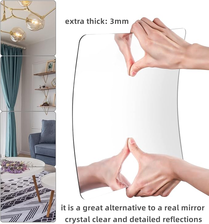JEOYOO Full Length Mirror Unbreakable Gym Mirrors - Image 2