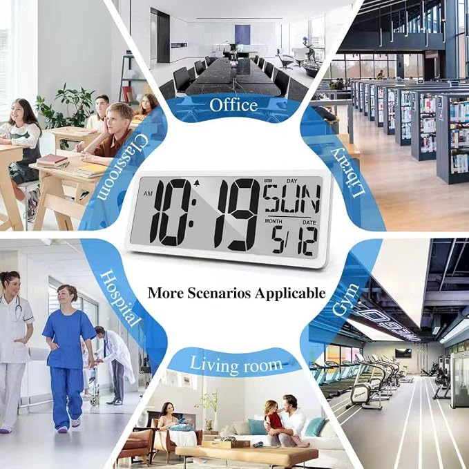 TXL Large Digital Wall Clock - Image 9