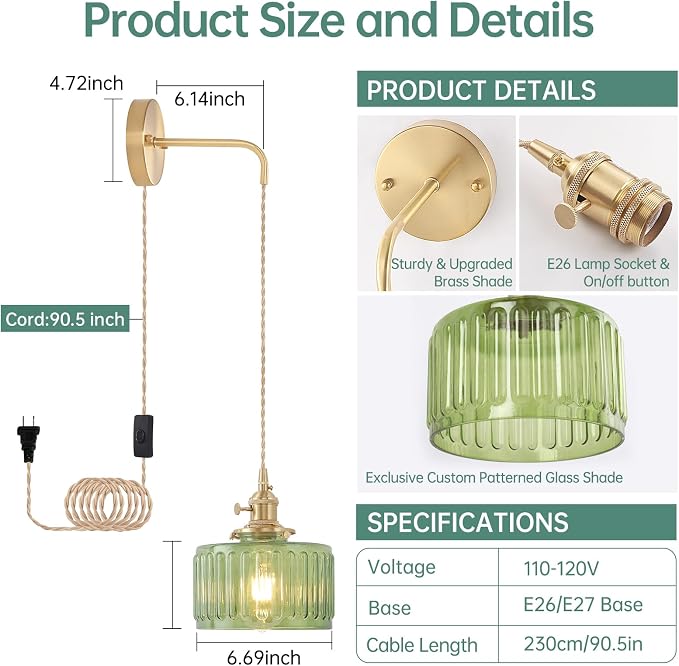 Shenmoyl Vintage Wall Sconce - Image 3