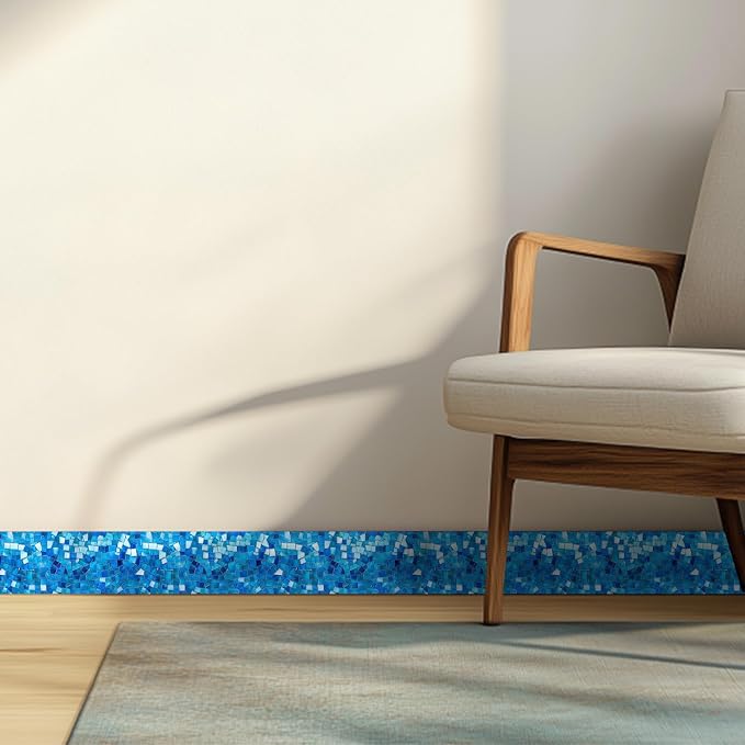 HOMETITUTE Wallpaper Border Peel and Stick Wall Accent PVC Mosaic Wall Borders - Image 2