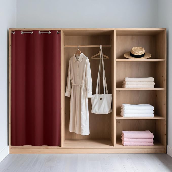 Joydeco Blackout Door Curtain for Doorway Privacy 80 Inches Long, Grommet - Image 3