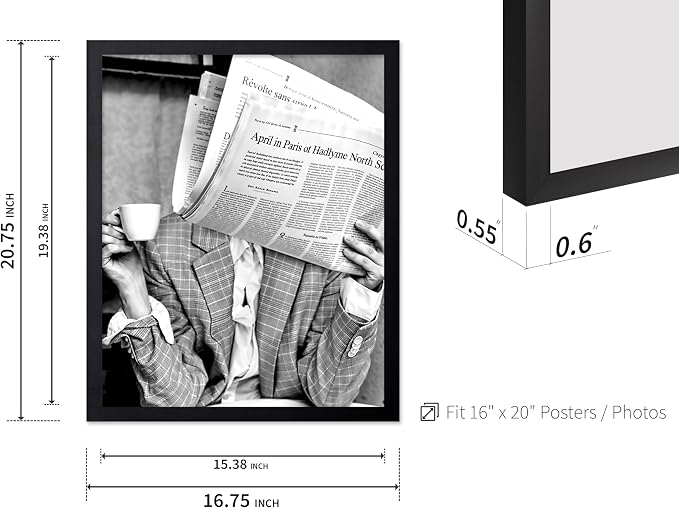 Poster Master Woman Reading Newspaper - Image 3