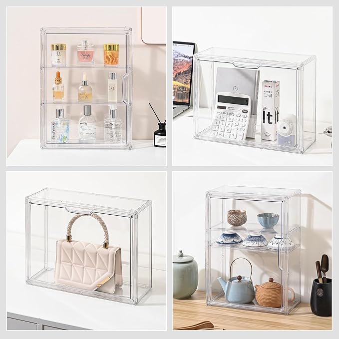 2 Pack 3 Tier Clear Display Case - Image 8