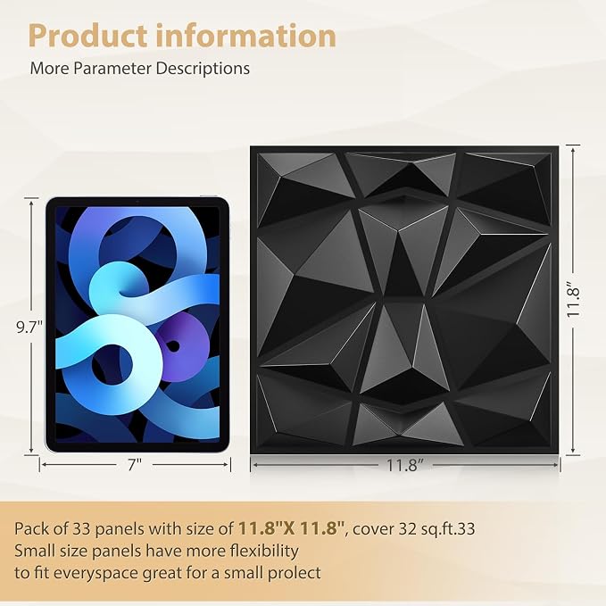 Heikki 30 Pack 3D Wall Panel for Interior Wall Décor, PVC Flower Textured Wall - Image 4