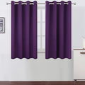 LEMOMO Purple Blackout Curtains/52 x 45 Inch Length Kids Curtains/Set of 2 by Lemomo